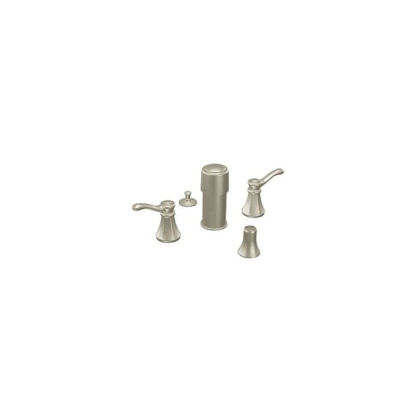 Brushed Nickel Two-Handle Bidet Faucet